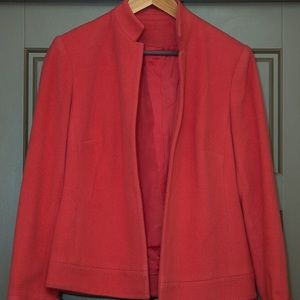 Coral wool blazer